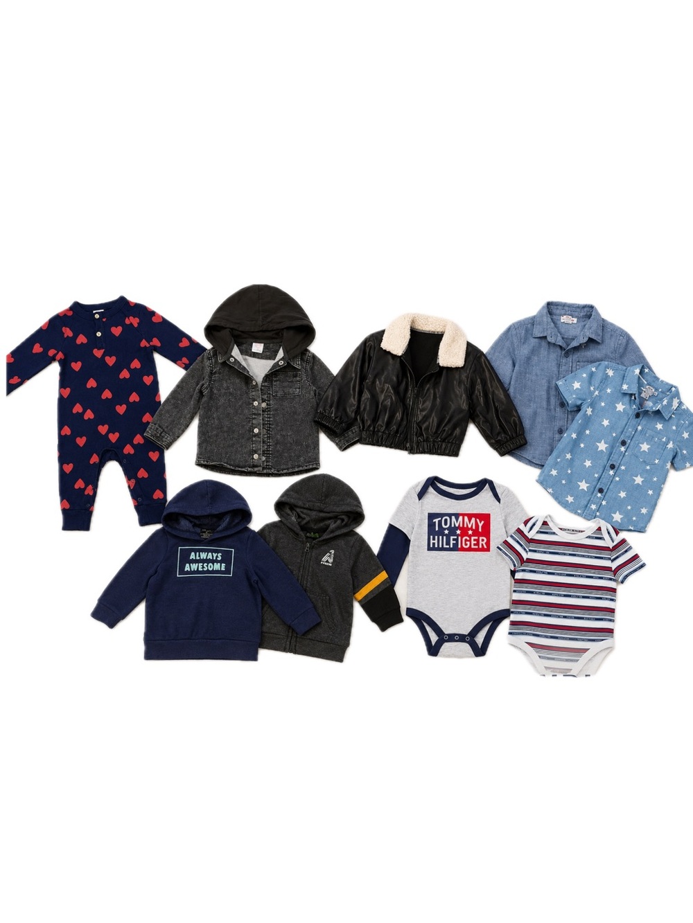 12-18 Month Baby Boy Clothing Bundle | 9 Pieces | Tommy Hilfiger, SHEIN